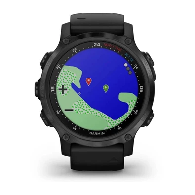 Garmin Descent Mk2S karbon szürke DLC fekete szilikon szíjjal okosóra Garmin Descent Mk2S karbon szürke DLC fekete szilikon szíjjal okosóra
