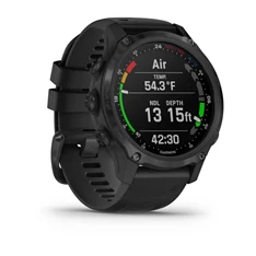 Garmin Descent Mk2S karbon szürke DLC fekete szilikon szíjjal okosóra Garmin Descent Mk2S karbon szürke DLC fekete szilikon szíjjal okosóra
