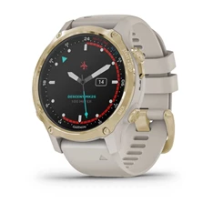 Garmin Descent Mk2S világos arany világos homokkő szilikon szíjjal okosóra Garmin Descent Mk2S világos arany világos homokkő szilikon szíjjal okosóra