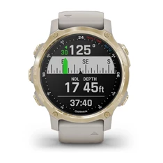 Garmin Descent Mk2S világos arany világos homokkő szilikon szíjjal okosóra Garmin Descent Mk2S világos arany világos homokkő szilikon szíjjal okosóra