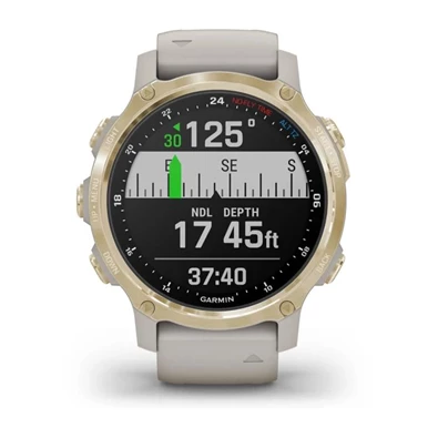 Garmin Descent Mk2S világos arany világos homokkő szilikon szíjjal okosóra Garmin Descent Mk2S világos arany világos homokkő szilikon szíjjal okosóra