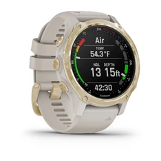 Garmin Descent Mk2S világos arany világos homokkő szilikon szíjjal okosóra Garmin Descent Mk2S világos arany világos homokkő szilikon szíjjal okosóra