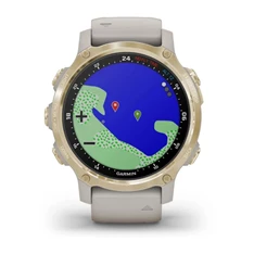 Garmin Descent Mk2S világos arany világos homokkő szilikon szíjjal okosóra Garmin Descent Mk2S világos arany világos homokkő szilikon szíjjal okosóra