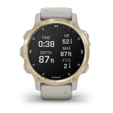 Garmin Descent Mk2S világos arany világos homokkő szilikon szíjjal okosóra Garmin Descent Mk2S világos arany világos homokkő szilikon szíjjal okosóra