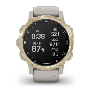 Garmin Descent Mk2S világos arany világos homokkő szilikon szíjjal okosóra Garmin Descent Mk2S világos arany világos homokkő szilikon szíjjal okosóra