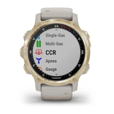 Garmin Descent Mk2S világos arany világos homokkő szilikon szíjjal okosóra Garmin Descent Mk2S világos arany világos homokkő szilikon szíjjal okosóra
