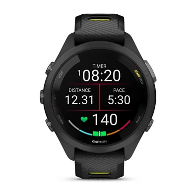 Garmin Forerunner 265S fekete-sárga okosóra Garmin Forerunner 265S fekete-sárga okosóra