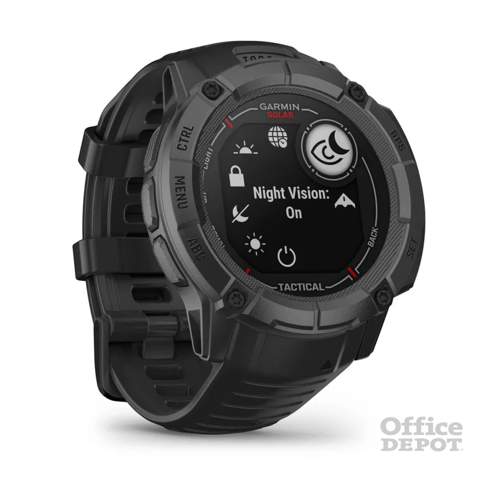 Garmin Instinct 2X Solar Tactical fekete okosóra
