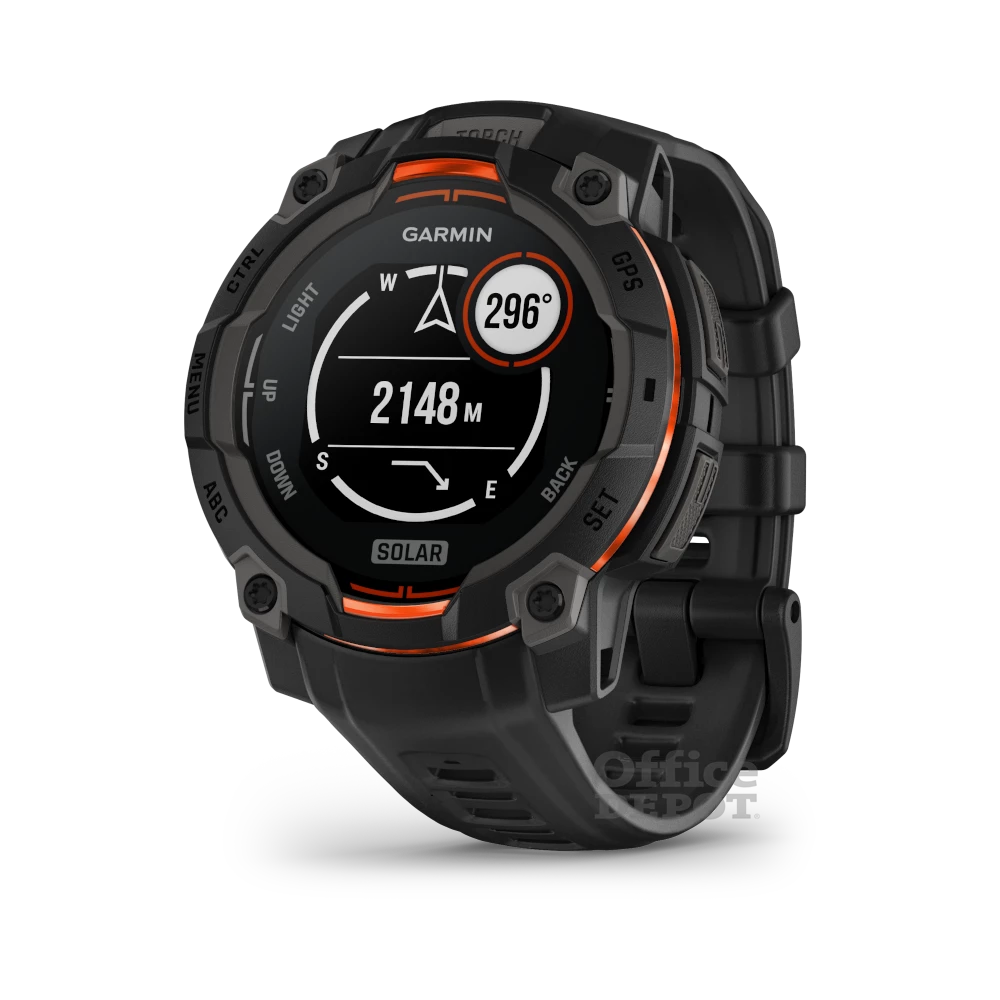 Garmin Instinct 3 45mm Solar fekete okosóra