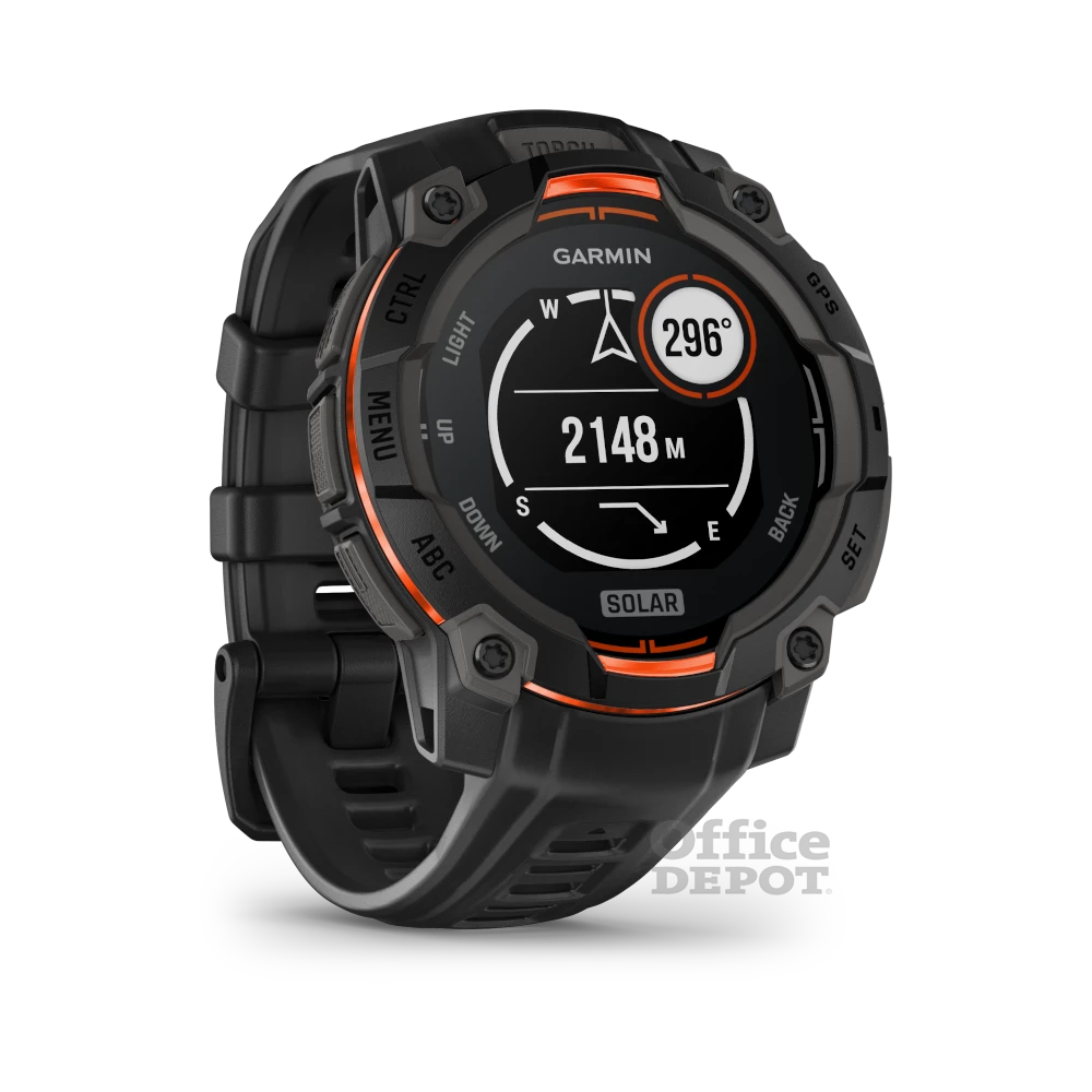 Garmin Instinct 3 45mm Solar fekete okosóra
