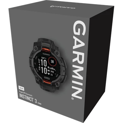 Garmin Instinct 3 45mm Solar fekete okosóra
