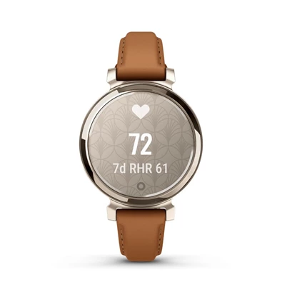 Garmin Lily 2 Classic bőr szíjas krémarany okosóra Garmin Lily 2 Classic bőr szíjas krémarany okosóra