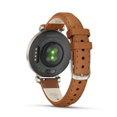 Garmin Lily 2 Classic bőr szíjas krémarany okosóra Garmin Lily 2 Classic bőr szíjas krémarany okosóra