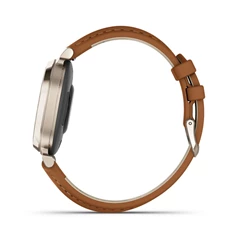 Garmin Lily 2 Classic bőr szíjas krémarany okosóra Garmin Lily 2 Classic bőr szíjas krémarany okosóra