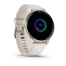 Garmin Venu 2 Plus (43mm) szilikon pántos arany okosóra Garmin Venu 2 Plus (43mm) szilikon pántos arany okosóra