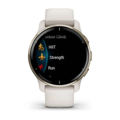 Garmin Venu 2 Plus (43mm) szilikon pántos arany okosóra Garmin Venu 2 Plus (43mm) szilikon pántos arany okosóra