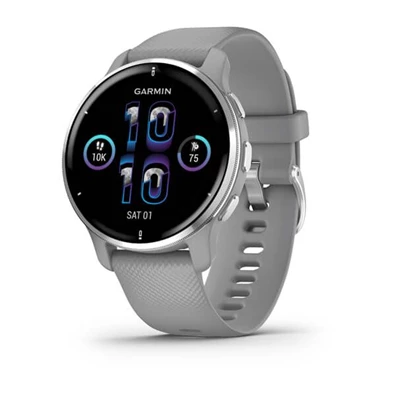 Garmin Venu 2 Plus (43mm) szilikon pántos ezüst okosóra Garmin Venu 2 Plus (43mm) szilikon pántos ezüst okosóra