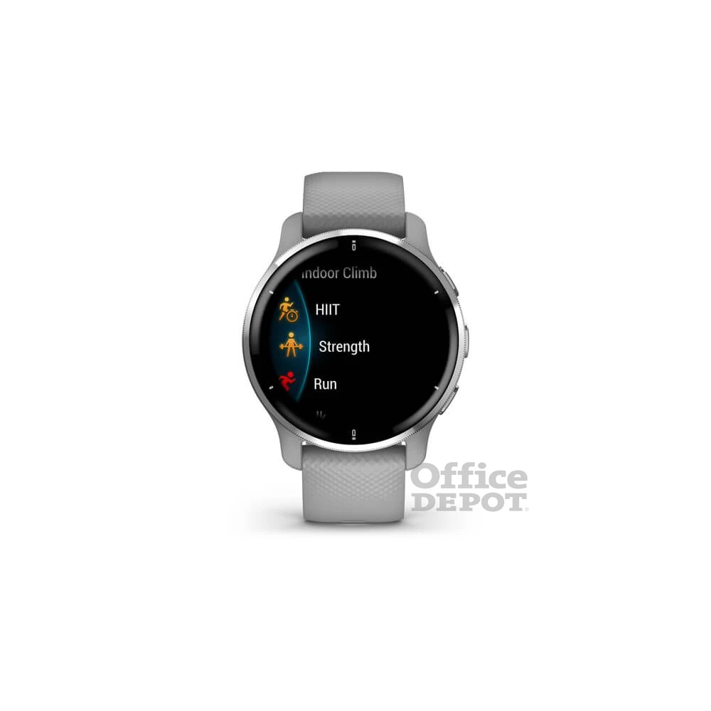 Garmin Venu 2 Plus (43mm) szilikon pántos ezüst okosóra
