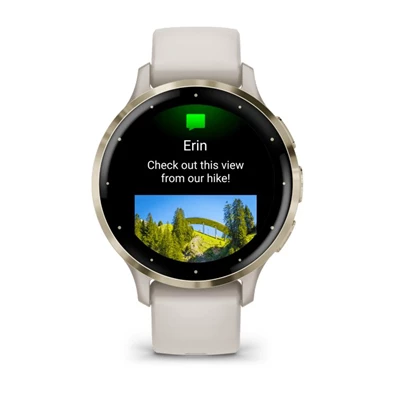 Garmin Venu 3S elefántcsont krémarany, szilikon szíjjal okosóra Garmin Venu 3S elefántcsont krémarany, szilikon szíjjal okosóra