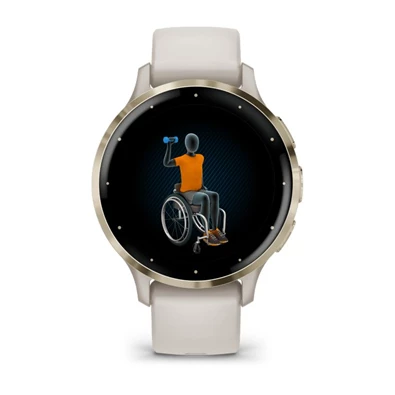 Garmin Venu 3S elefántcsont krémarany, szilikon szíjjal okosóra Garmin Venu 3S elefántcsont krémarany, szilikon szíjjal okosóra