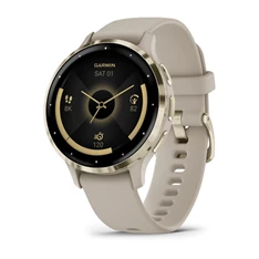 Garmin Venu 3S francia szürke-krémarany, szilikon szíjjal okosóra Garmin Venu 3S francia szürke-krémarany, szilikon szíjjal okosóra