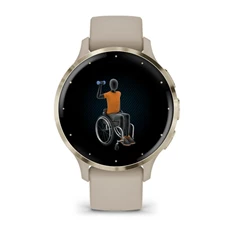 Garmin Venu 3S francia szürke-krémarany, szilikon szíjjal okosóra Garmin Venu 3S francia szürke-krémarany, szilikon szíjjal okosóra