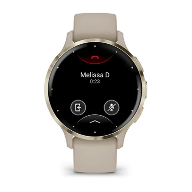 Garmin Venu 3S francia szürke-krémarany, szilikon szíjjal okosóra Garmin Venu 3S francia szürke-krémarany, szilikon szíjjal okosóra