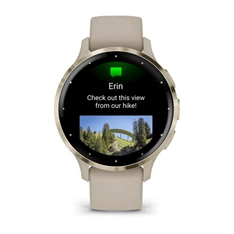 Garmin Venu 3S francia szürke-krémarany, szilikon szíjjal okosóra Garmin Venu 3S francia szürke-krémarany, szilikon szíjjal okosóra