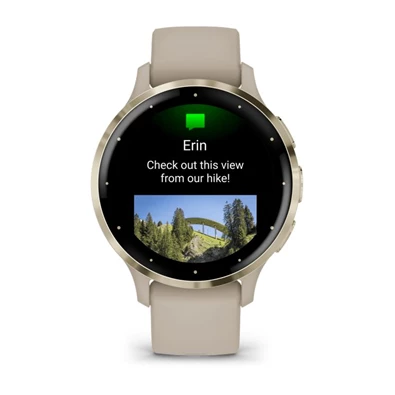 Garmin Venu 3S francia szürke-krémarany, szilikon szíjjal okosóra Garmin Venu 3S francia szürke-krémarany, szilikon szíjjal okosóra