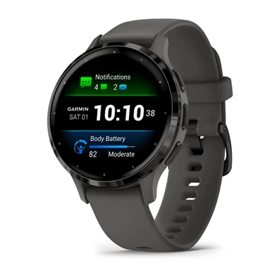 Garmin Venu 3S szürke, szürke kerettel, szilikon szíjjal okosóra Garmin Venu 3S szürke, szürke kerettel, szilikon szíjjal okosóra