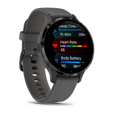 Garmin Venu 3S szürke, szürke kerettel, szilikon szíjjal okosóra Garmin Venu 3S szürke, szürke kerettel, szilikon szíjjal okosóra