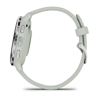 Garmin Venu 3S zsálya, ezüst kerettel, szilikon szíjjal okosóra Garmin Venu 3S zsálya, ezüst kerettel, szilikon szíjjal okosóra