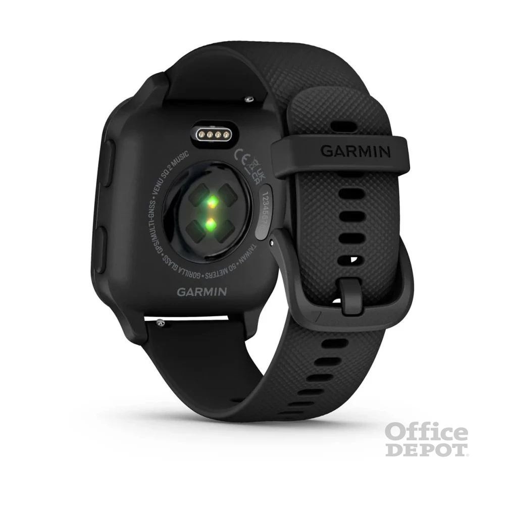 Garmin Venu Sq 2 Music Fekete, szürke kerettel okosóra
