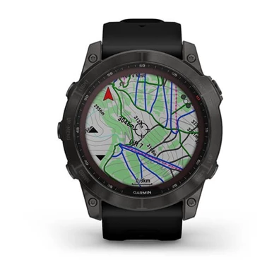 Garmin fenix 7X Sapphire Solar (51mm) szilikon pántos fekete okosóra Garmin fenix 7X Sapphire Solar (51mm) szilikon pántos fekete okosóra