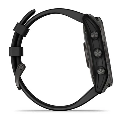 Garmin fenix 7X Sapphire Solar (51mm) szilikon pántos fekete okosóra Garmin fenix 7X Sapphire Solar (51mm) szilikon pántos fekete okosóra