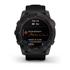 Garmin fenix 7X Solar (51mm) szilikon pántos fekete okosóra Garmin fenix 7X Solar (51mm) szilikon pántos fekete okosóra