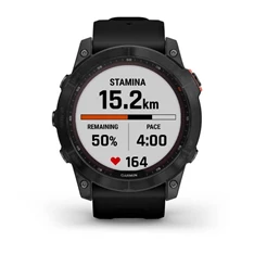Garmin fenix 7X Solar (51mm) szilikon pántos fekete okosóra Garmin fenix 7X Solar (51mm) szilikon pántos fekete okosóra