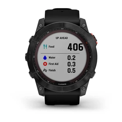 Garmin fenix 7X Solar (51mm) szilikon pántos fekete okosóra Garmin fenix 7X Solar (51mm) szilikon pántos fekete okosóra