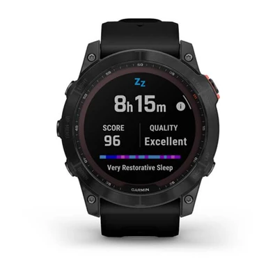 Garmin fenix 7X Solar (51mm) szilikon pántos fekete okosóra Garmin fenix 7X Solar (51mm) szilikon pántos fekete okosóra