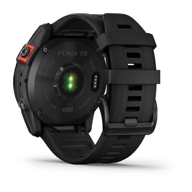 Garmin fenix 7X Solar (51mm) szilikon pántos fekete okosóra Garmin fenix 7X Solar (51mm) szilikon pántos fekete okosóra