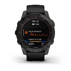 Garmin fenix 7 Sapphire Solar (47mm) szilikon pántos fekete okosóra Garmin fenix 7 Sapphire Solar (47mm) szilikon pántos fekete okosóra