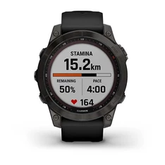 Garmin fenix 7 Sapphire Solar (47mm) szilikon pántos fekete okosóra Garmin fenix 7 Sapphire Solar (47mm) szilikon pántos fekete okosóra