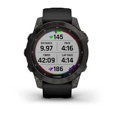 Garmin fenix 7 Sapphire Solar (47mm) szilikon pántos fekete okosóra Garmin fenix 7 Sapphire Solar (47mm) szilikon pántos fekete okosóra