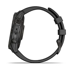 Garmin fenix 7 Sapphire Solar (47mm) szilikon pántos fekete okosóra Garmin fenix 7 Sapphire Solar (47mm) szilikon pántos fekete okosóra