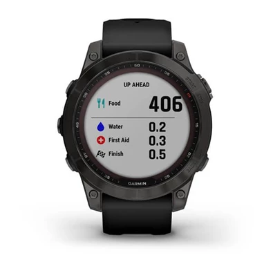 Garmin fenix 7 Sapphire Solar (47mm) szilikon pántos fekete okosóra Garmin fenix 7 Sapphire Solar (47mm) szilikon pántos fekete okosóra