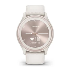 Garmin vívomove Sport fehér szilikon szíjjal barackarany órakerettel okosóra Garmin vívomove Sport fehér szilikon szíjjal barackarany órakerettel okosóra