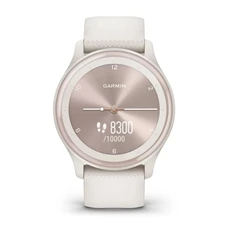 Garmin vívomove Sport fehér szilikon szíjjal barackarany órakerettel okosóra Garmin vívomove Sport fehér szilikon szíjjal barackarany órakerettel okosóra