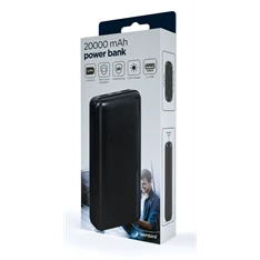 Gembird PB20-02 20000mAh fekete power bank Gembird PB20-02 20000mAh fekete power bank
