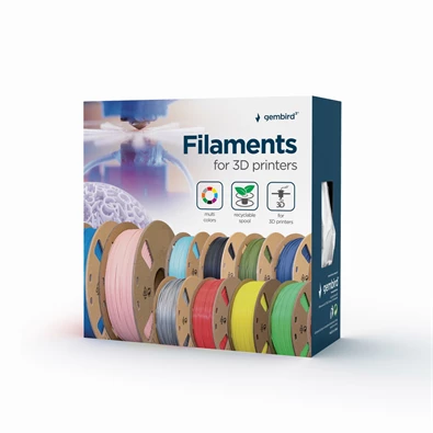 Gembird 3DP-PLA1.75-01-GR PLA 1.75mm 1kg szürke filament