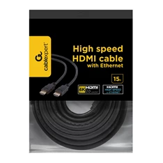 Gembird CC-HDMI4-15M 15m HDMI 1.4 -> HDMI 1.4 M/M fekete kábel